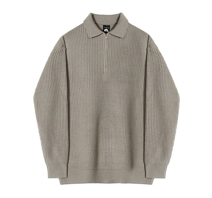 S8 No. 149 Knit Quarter Zip-Up Sweater