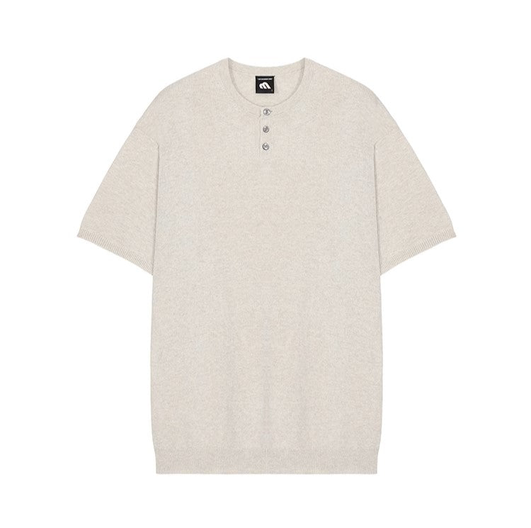 S8 No. 156 Quarter Button Short-Sleeved T-Shirt