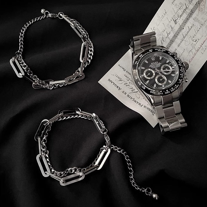 S8 No. 241 Double-Layer Chain Bracelet