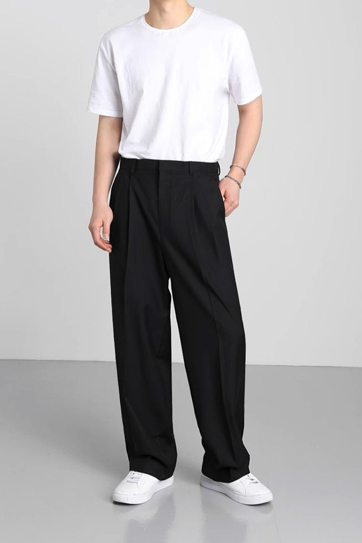 S8 No. 348  Wide-Legged Draped Trouser