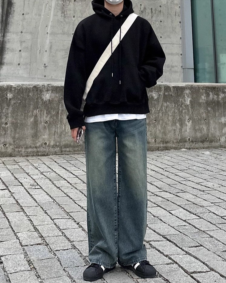 S8 No. 355 Washed Wide-Leg Jeans