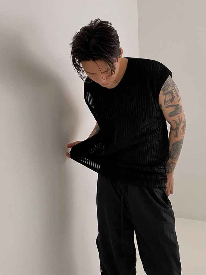 S8 No. 357 Hollow Knit Vest