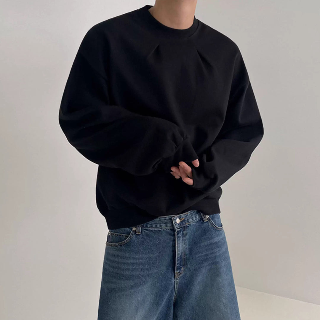 S8 No. 372 Loose Round Neck Sweatshirt