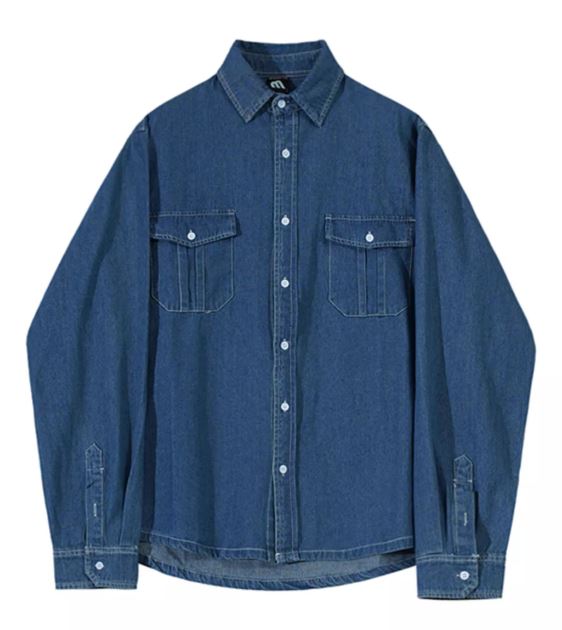 S8 No. 387 Denim Long-Sleeved Shirt