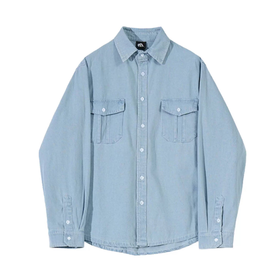S8 No. 387 Denim Long-Sleeved Shirt