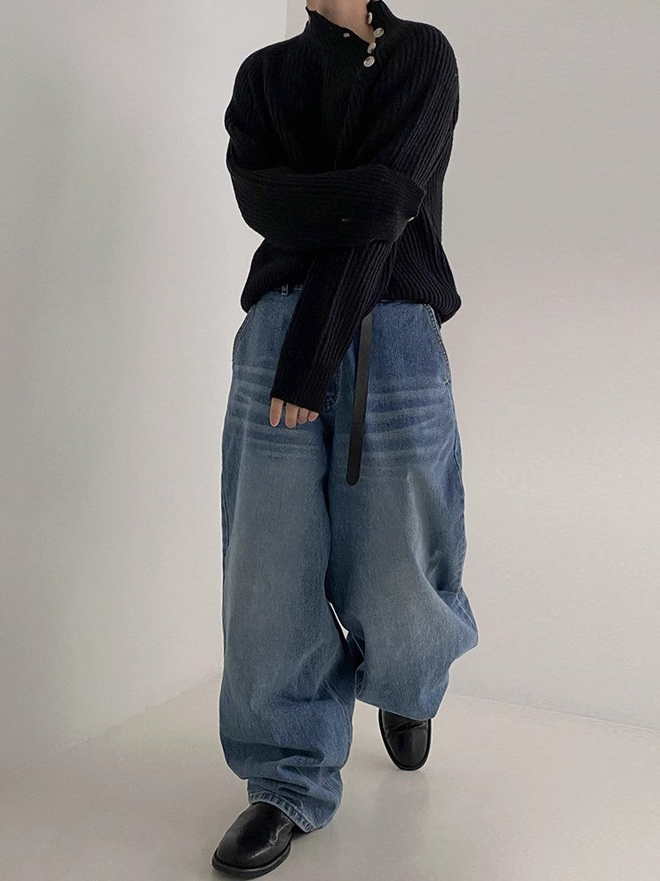 S8 No. 412 Offset Knit Sweater