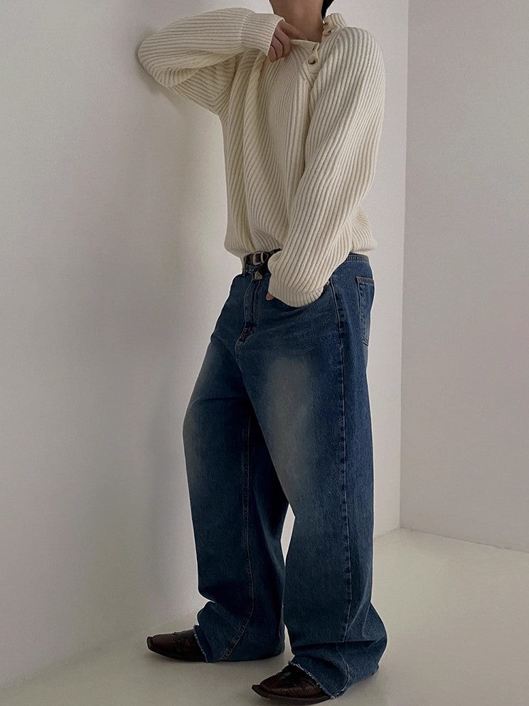 S8 No. 412 Offset Knit Sweater