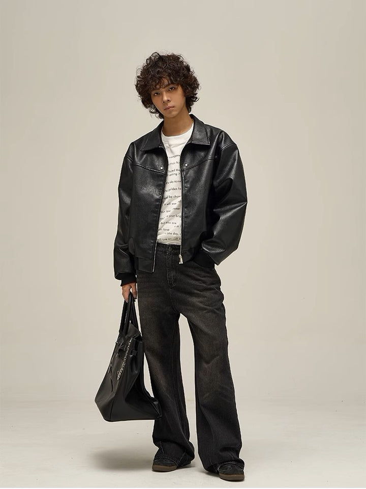 S8 No. 531 Vintage Padded Leather Jacket