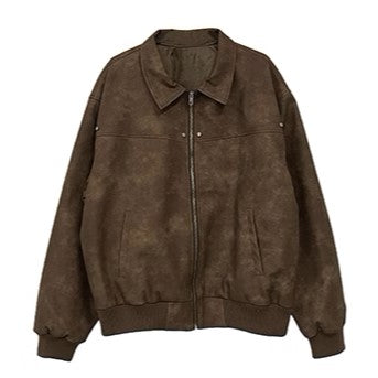 S8 No. 531 Vintage Padded Leather Jacket