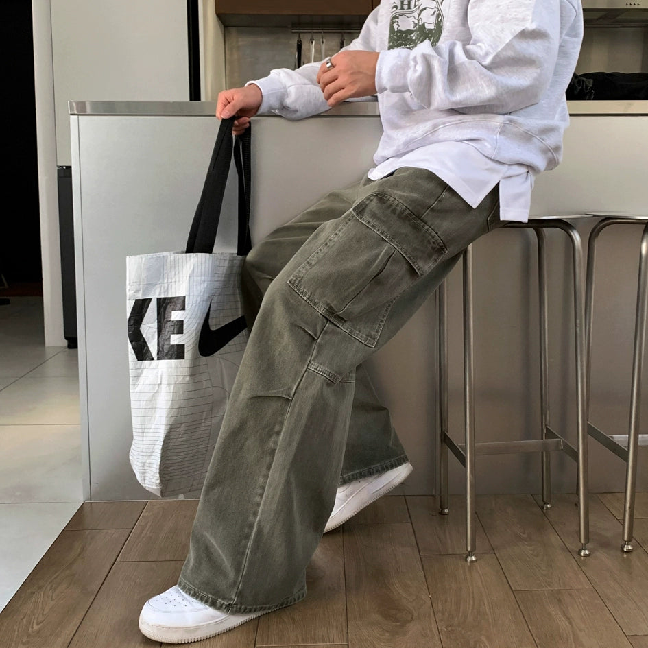 S8 No. 693 Straight Fit Retro Cargo Denim