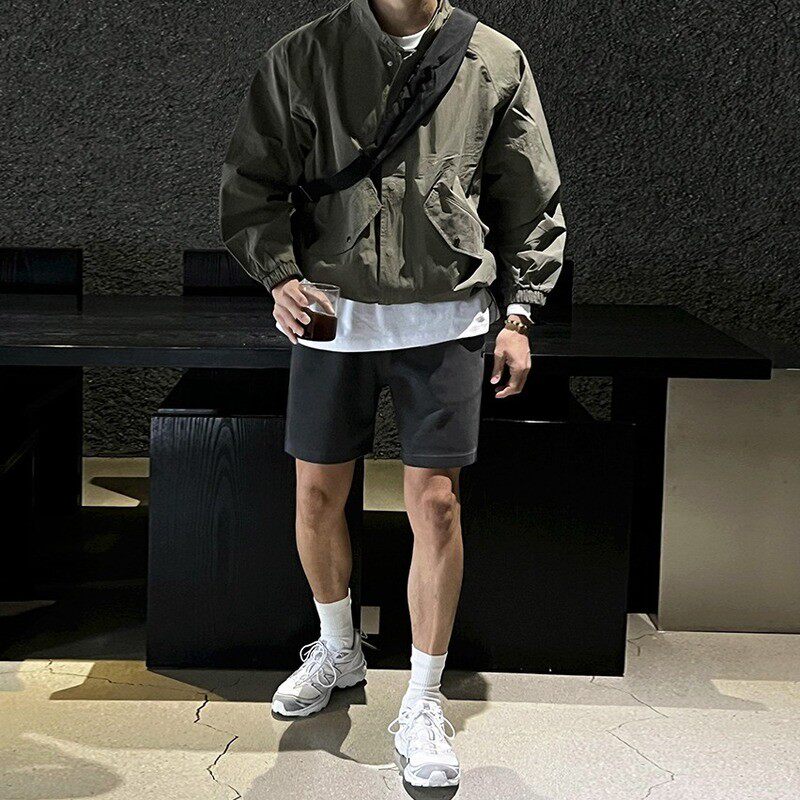 S8 No. 711 Relaxed Nylon Zip-Up Jacket