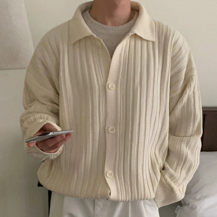 S8 No. 414 Pleated Knit Cardigan