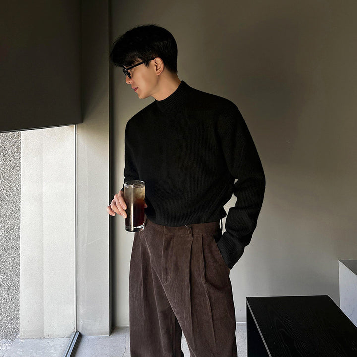 S8 No. 181 Half-High Collar Knit Sweater