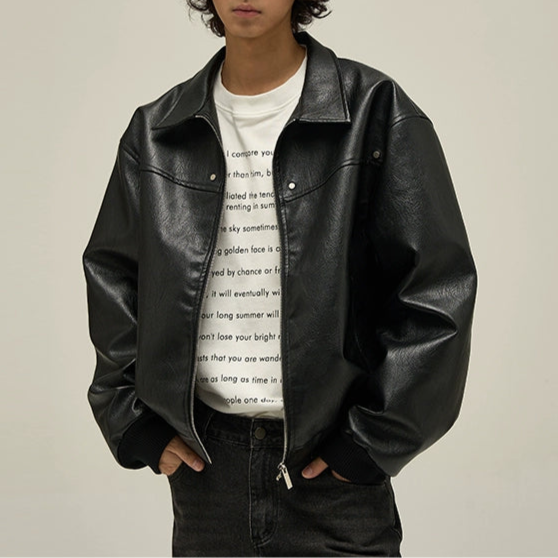 S8 No. 531 Vintage Padded Leather Jacket