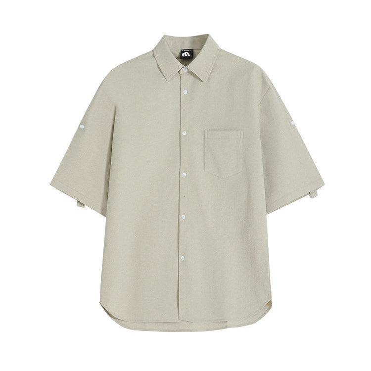 S8 No. 712 Relaxed Button-Up Short-Sleeve Shirt