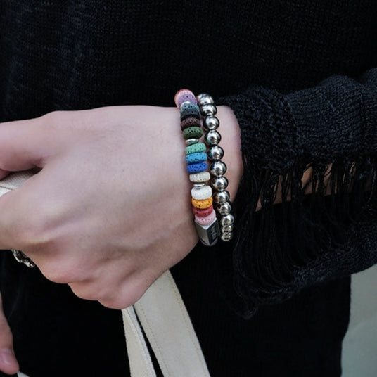 S8 No. 617 Steel Ball Bracelet