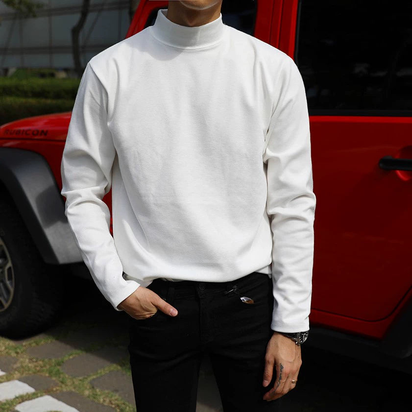 S8 No. 259 Collared Cotton Long-Sleeved T-Shirt