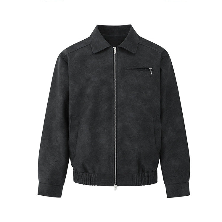 S8 No. 715 Relaxed Fit PU Leather Jacket