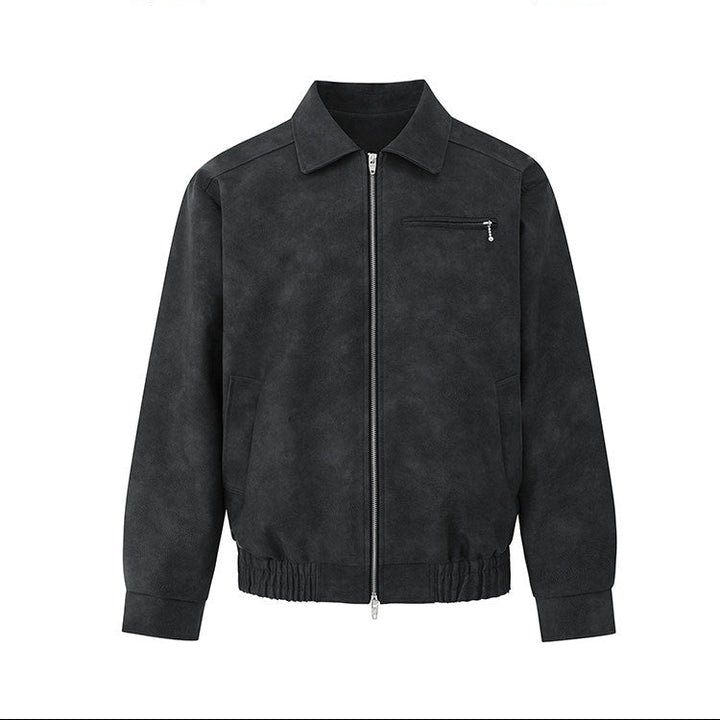 S8 No. 715 Relaxed Fit PU Leather Jacket