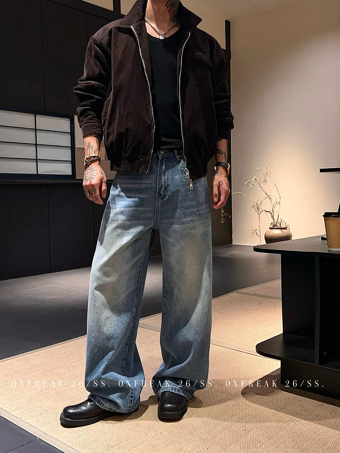S8 No. 722 Washed Relaxed Straight Jeans by 88Society Apparel