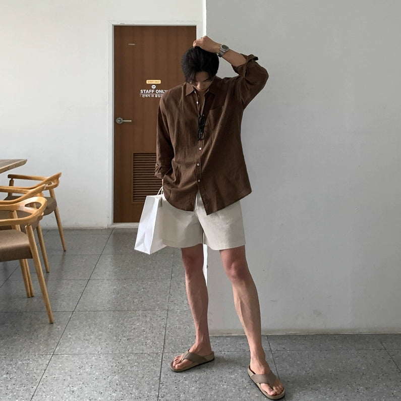 S8 No. 356 Linen Beach Shorts