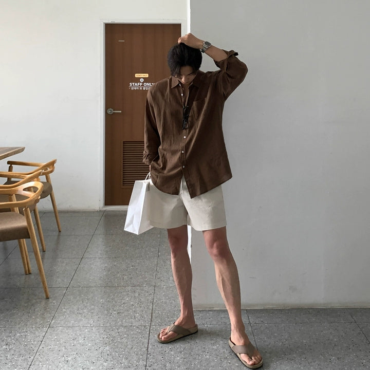 S8 No. 356 Linen Beach Shorts