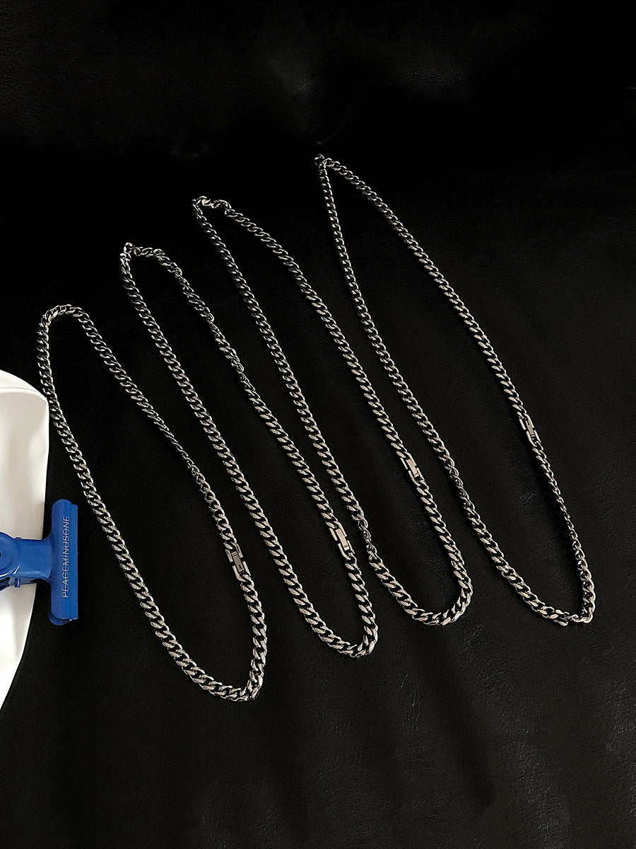 S8 No. 616 Silver Cuban Chain