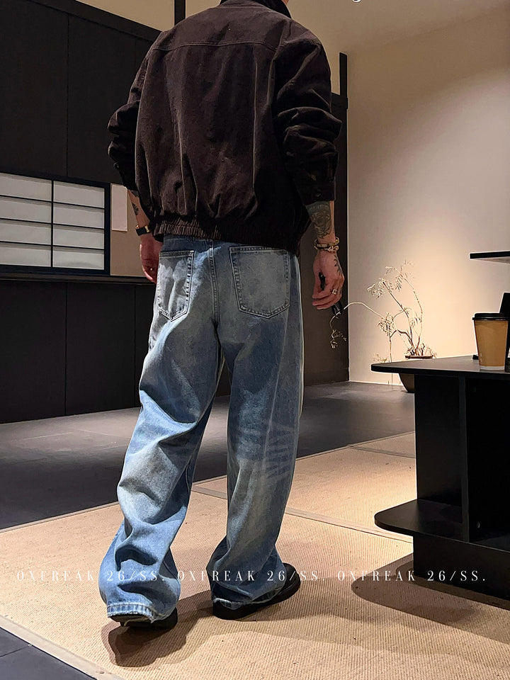 S8 No. 722 Washed Relaxed Straight Jeans by 88Society Apparel