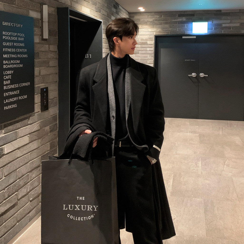 S8 No. 187 Mid-Length Woolen Overcoat