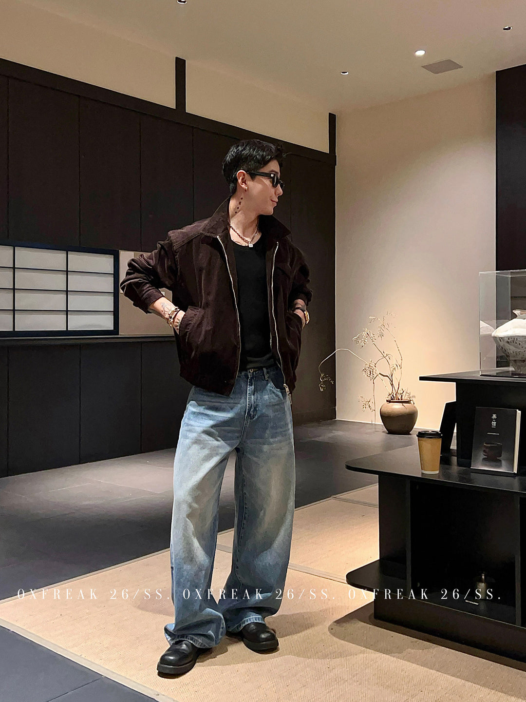 S8 No. 722 Washed Relaxed Straight Jeans by 88Society Apparel