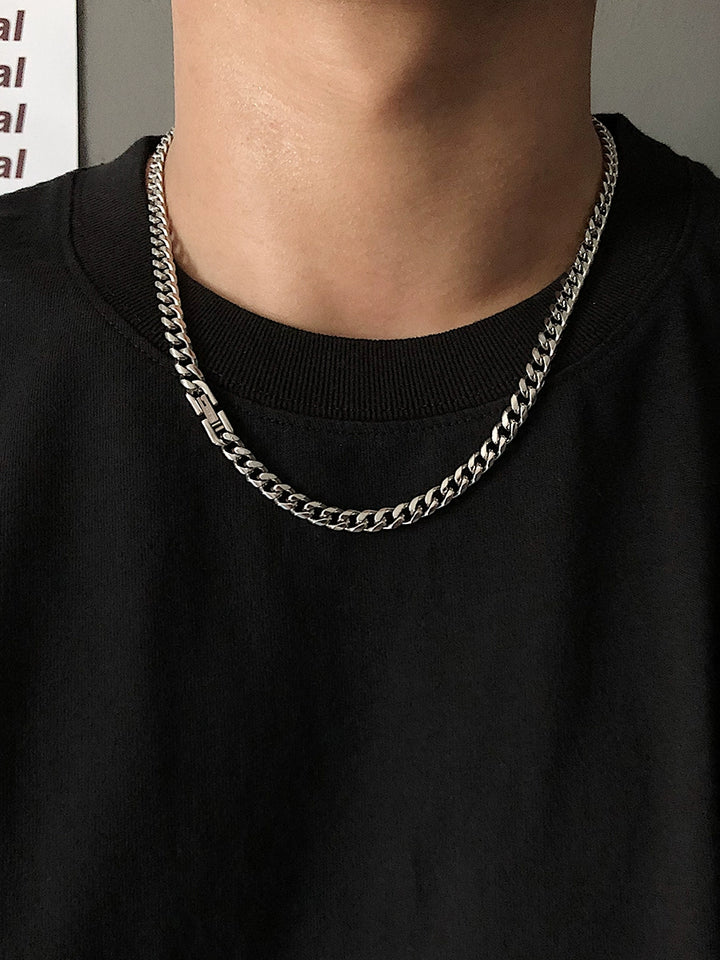 S8 No. 616 Silver Cuban Chain