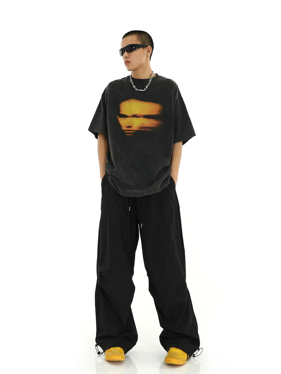 S8 No. 507 Straight Retro Parachute Pants