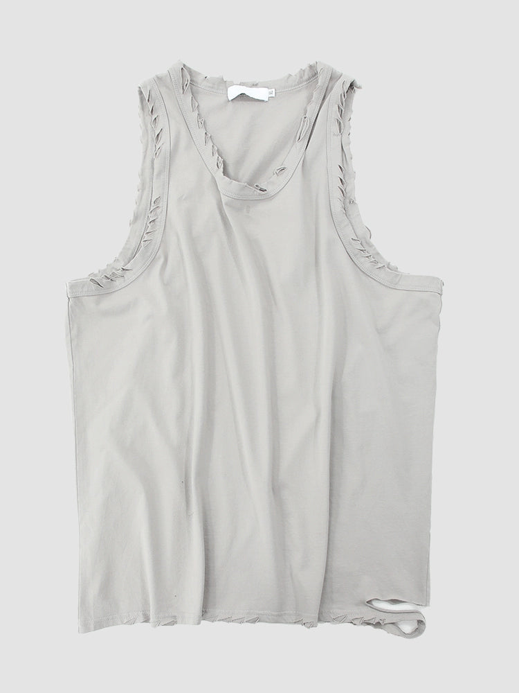 S8 No. 528 Distressed Sleeveless Summer Top