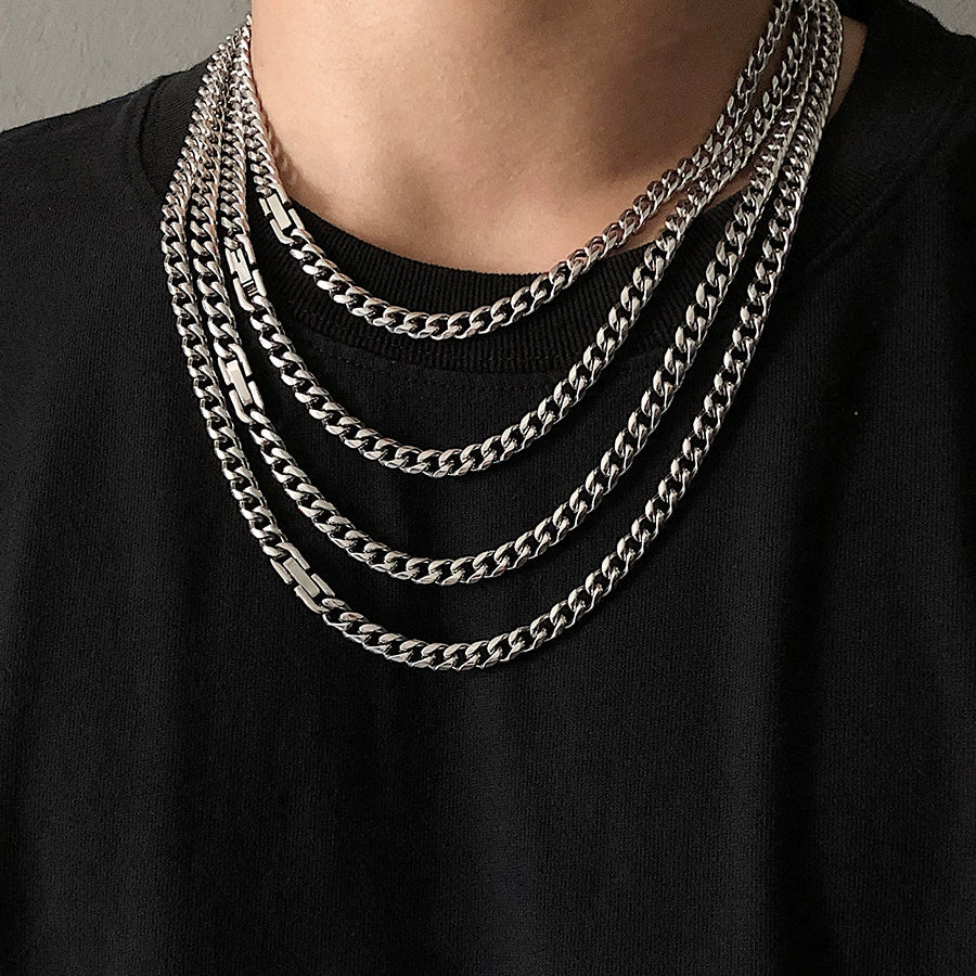 S8 No. 616 Silver Cuban Chain
