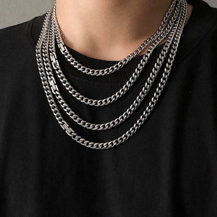 S8 No. 616 Silver Cuban Chain