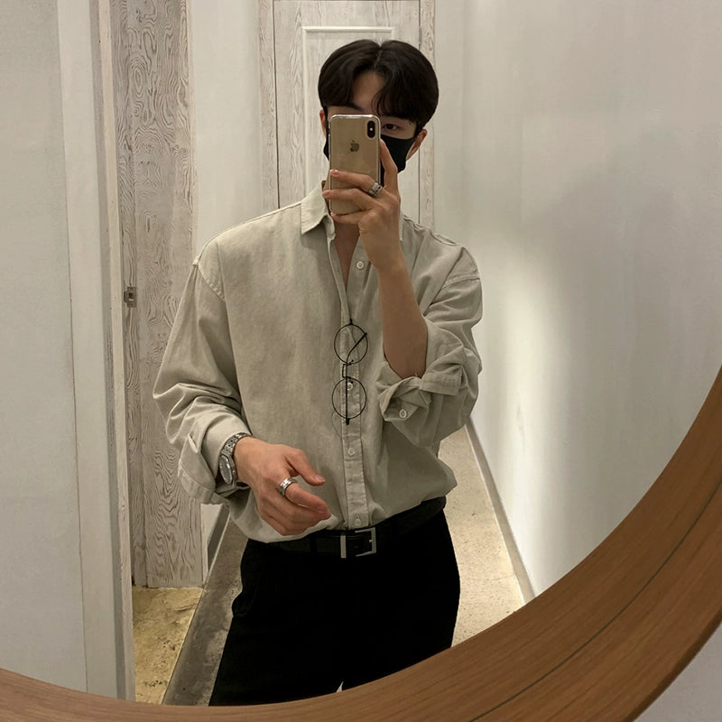 S8 No. 354 Denim Collared Shirt