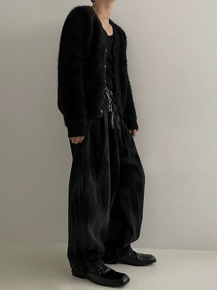 S8 No. 413 Mink V-Neck Knit Cardigan