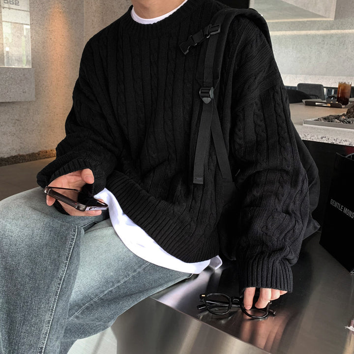 S8 No. 191 Oversized Cable Knit Pullover