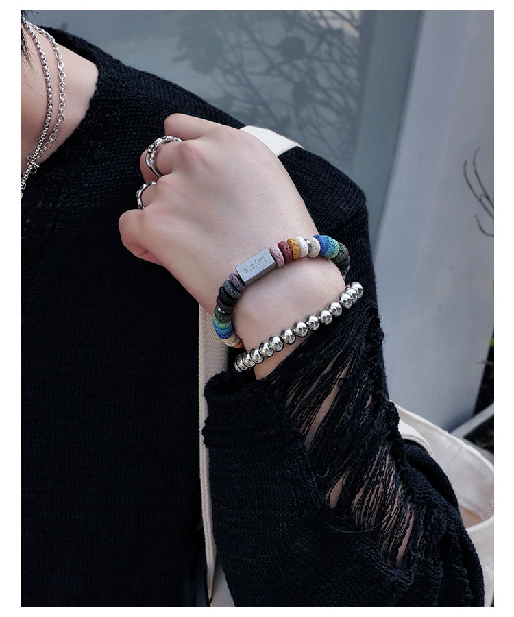 S8 No. 617 Steel Ball Bracelet