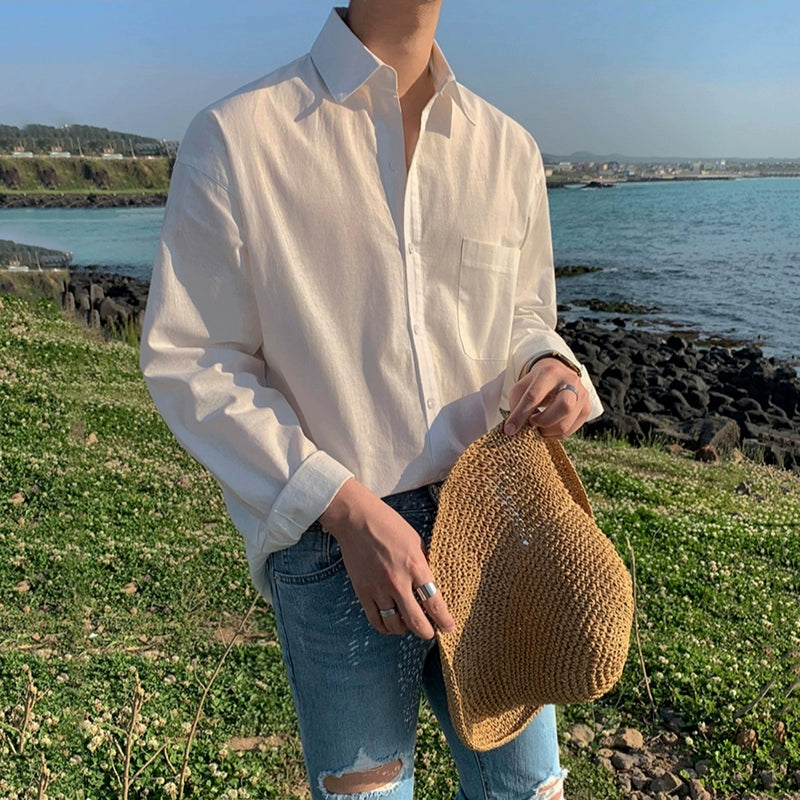 S8 No. 362 Long-Sleeved Linen Shirt