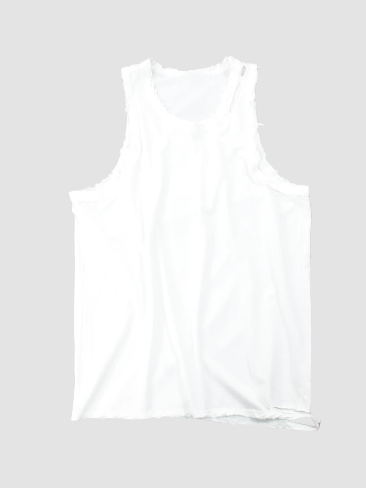 S8 No. 528 Distressed Sleeveless Summer Top