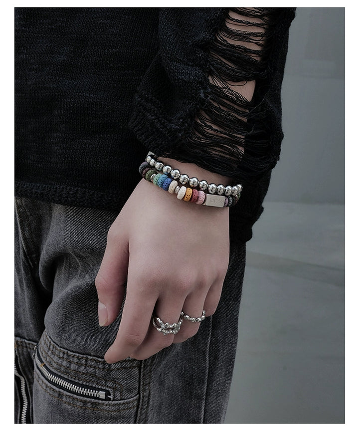 S8 No. 617 Steel Ball Bracelet