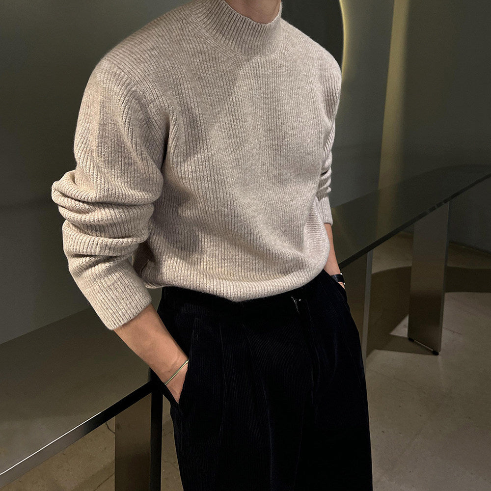 S8 No. 181 Half-High Collar Knit Sweater