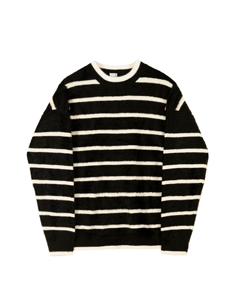 S8 No. 428 Black Striped Sweatshirt