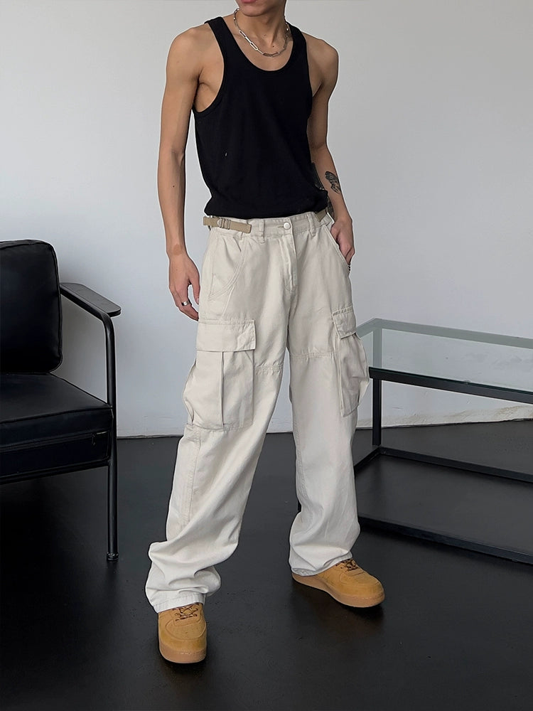 S8 No. 504 Loose Straight Cargo Pants
