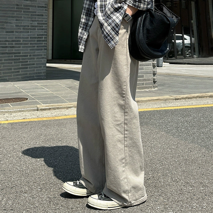 S8 No. 674 Straight-Leg Pants In Beige
