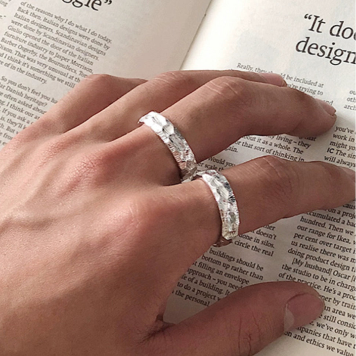 S8 No. 609 Hammered Ring