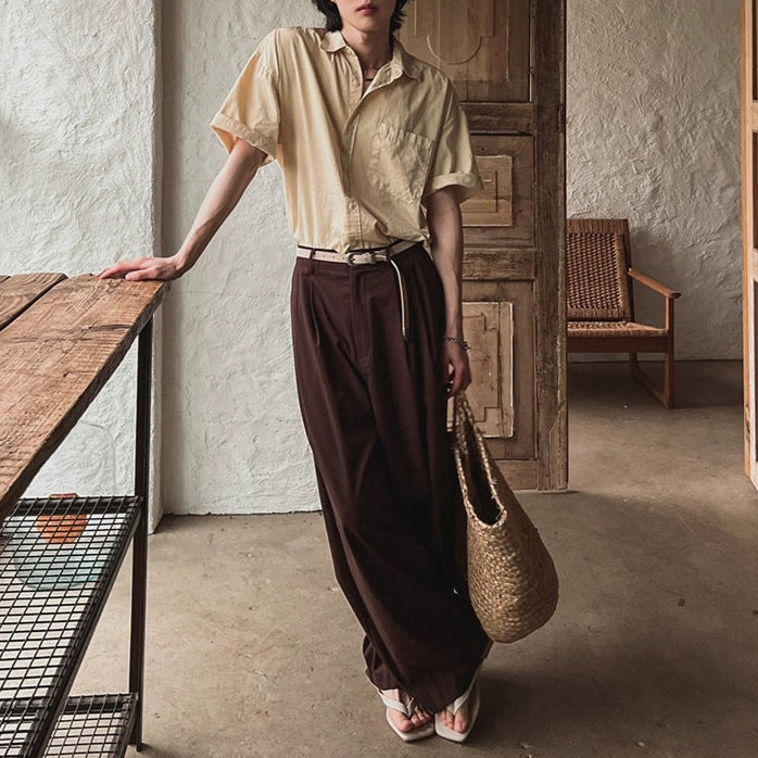S8 No. 683 Pleated Baggy Trousers