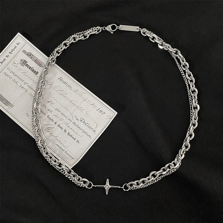 S8 No. 275 Double Layer Pendant Chain Necklace