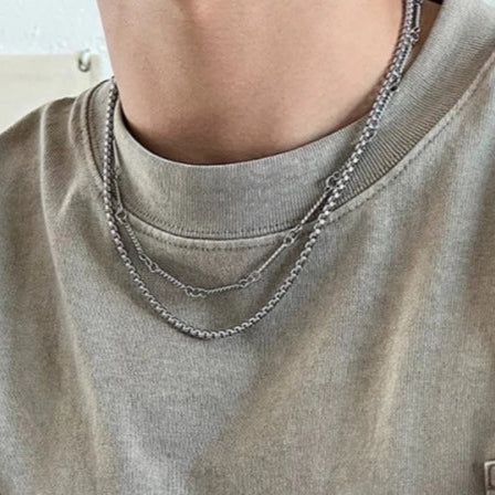S8 No. 290 Double Layer Bamboo Chain Necklace
